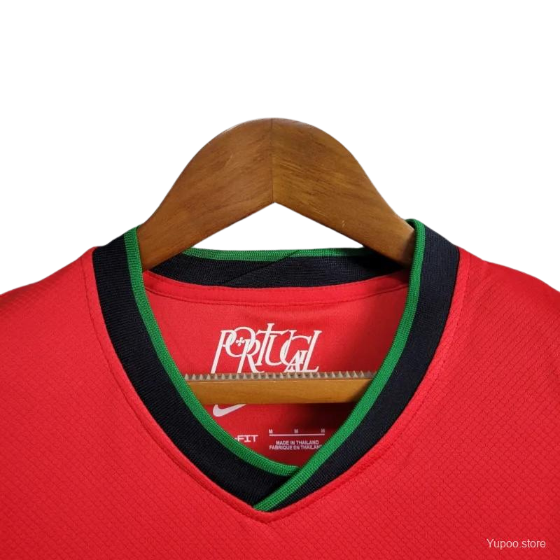 Camiseta local de Portugal para la Eurocopa 2024 para mujer (versión para aficionados)