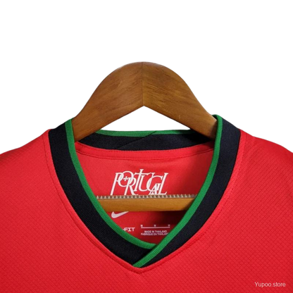 Camiseta local de Portugal para la Eurocopa 2024 para mujer (versión para aficionados)