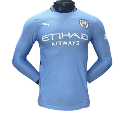 Sky Blues 2024/2025 Long Sleeves Home kit - Player Version