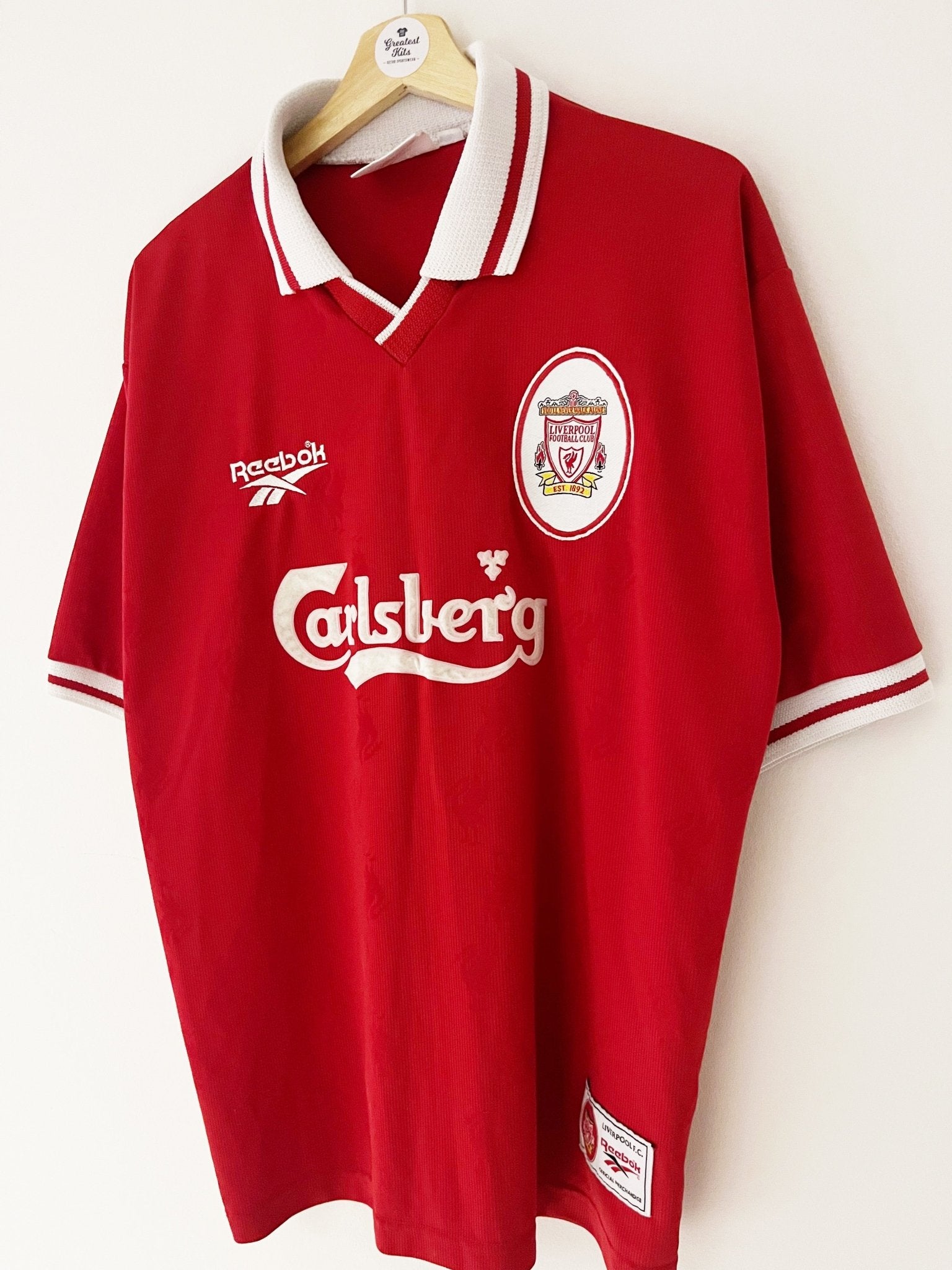 Camiseta local del Liverpool 1996/98 