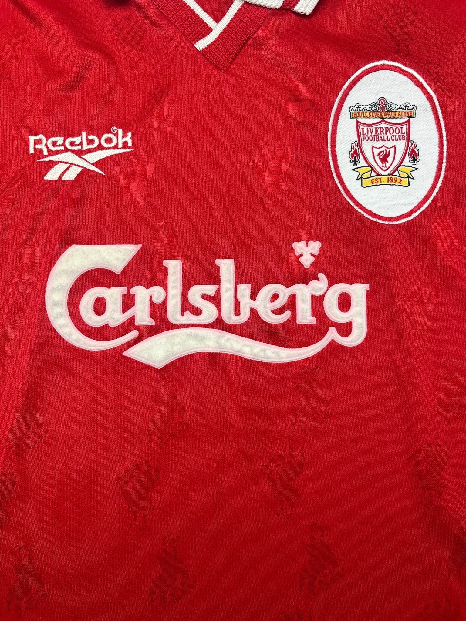 Camiseta local del Liverpool 1996/98 