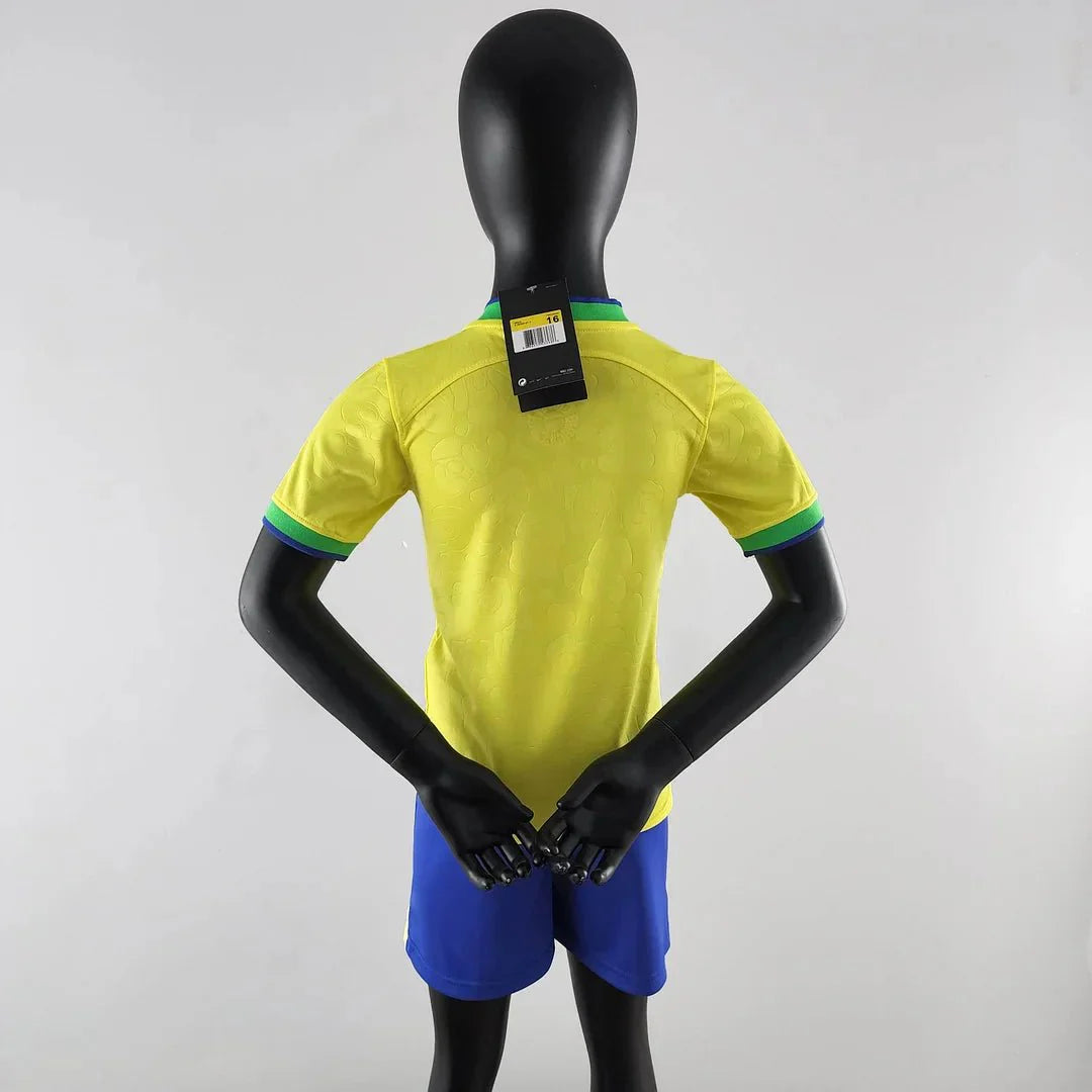 Conjunto de fútbol local de la Copa Mundial de Brasil 2022 (camiseta + pantalones cortos)