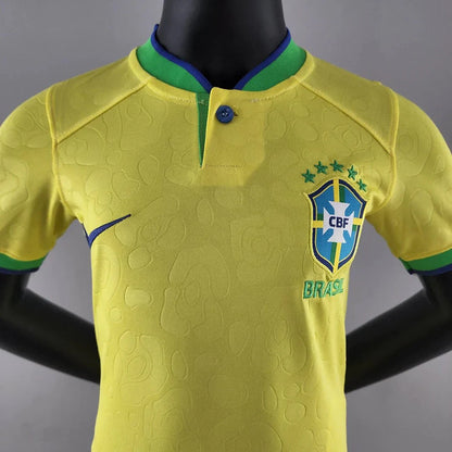 Conjunto de fútbol local de la Copa Mundial de Brasil 2022 (camiseta + pantalones cortos)