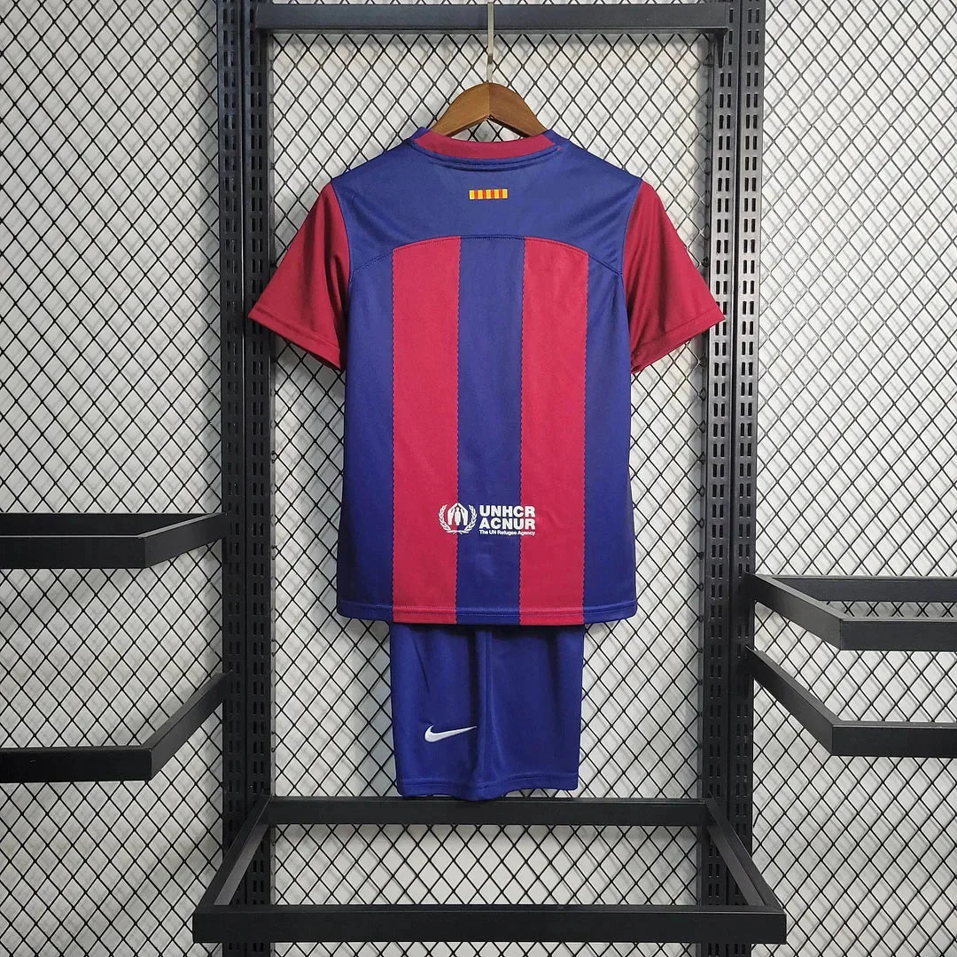 Ensemble de football domicile Barcelone 2023/2024 (maillot + short)