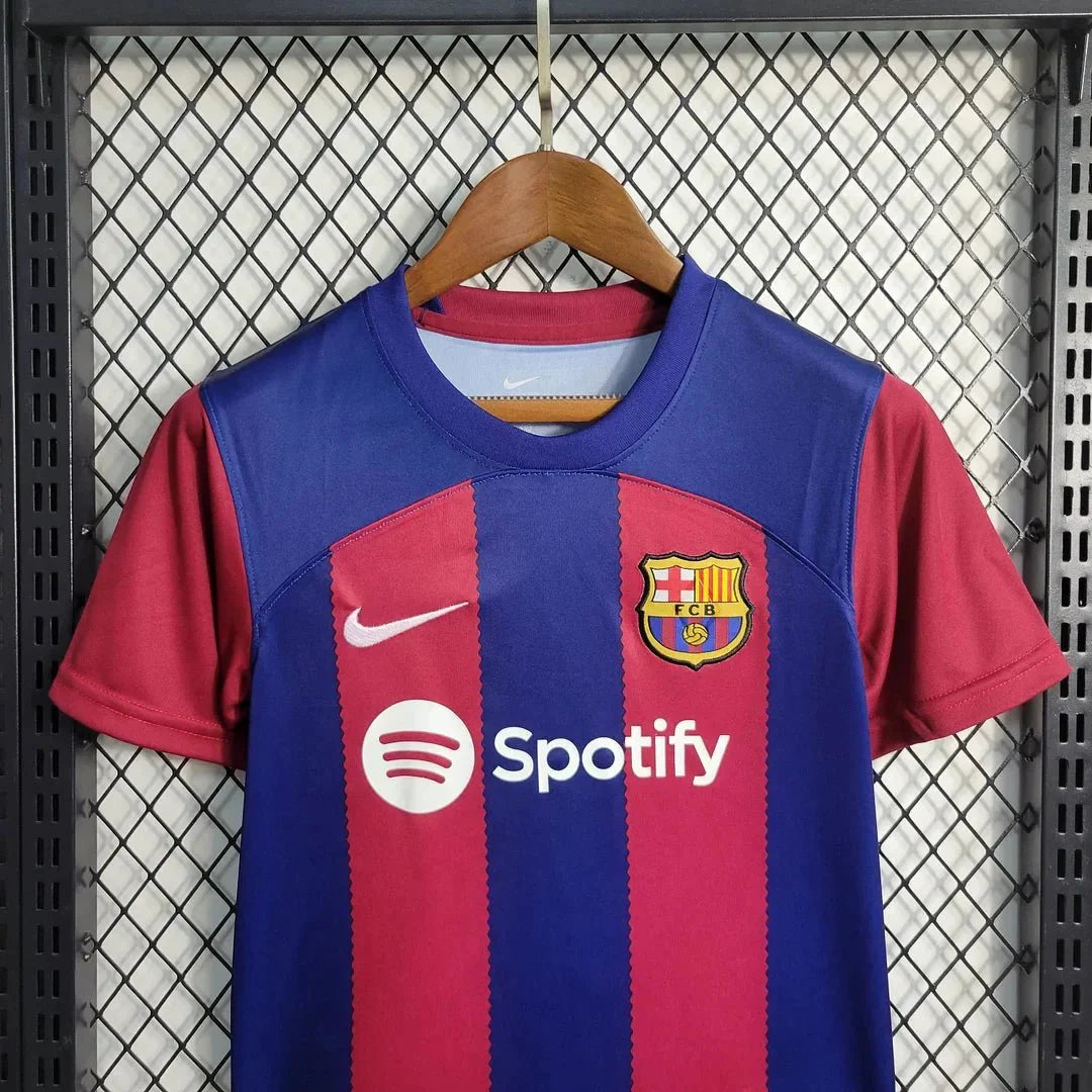 Ensemble de football domicile Barcelone 2023/2024 (maillot + short)