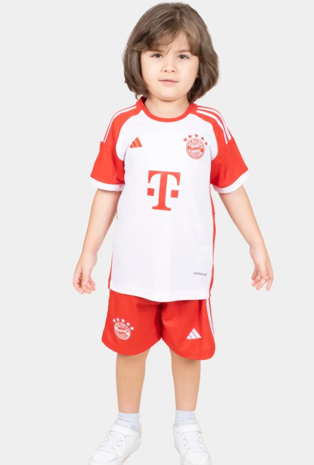 Conjunto de fútbol local del Bayern Munich 2023/2024 (camiseta + pantalón corto)