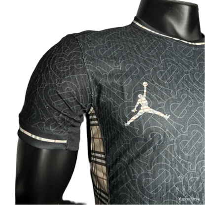 Camiseta Jordan x Burberry edición especial negra de la Eurocopa 2024/2025 de Inglaterra: versión para jugadores