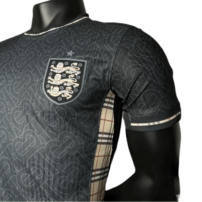 Camiseta Jordan x Burberry edición especial negra de la Eurocopa 2024/2025 de Inglaterra: versión para jugadores