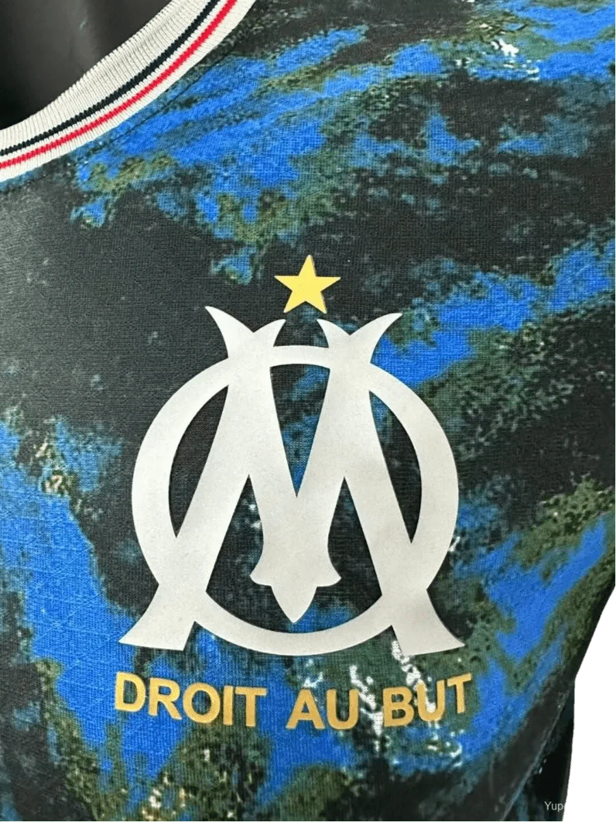 2024/2025 Olympique de Marseille Édition Spéciale Maillot Bleu Version Joueur