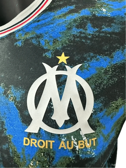 2024/2025 Olympique de Marseille Édition Spéciale Maillot Bleu Version Joueur