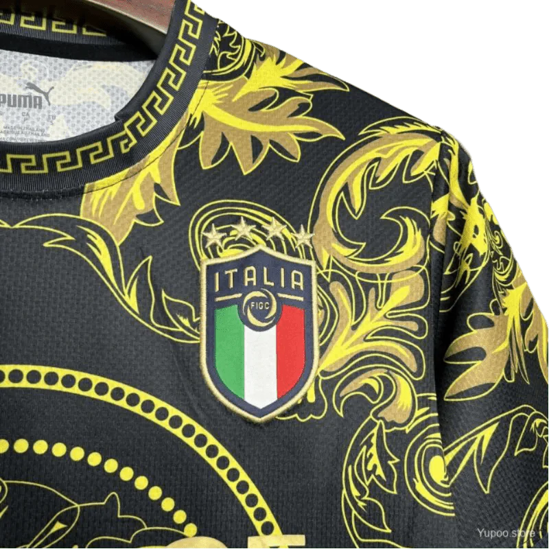 Kit Édition Spéciale Italie x Versace Black Gold 2024/2025 - Version Fan 