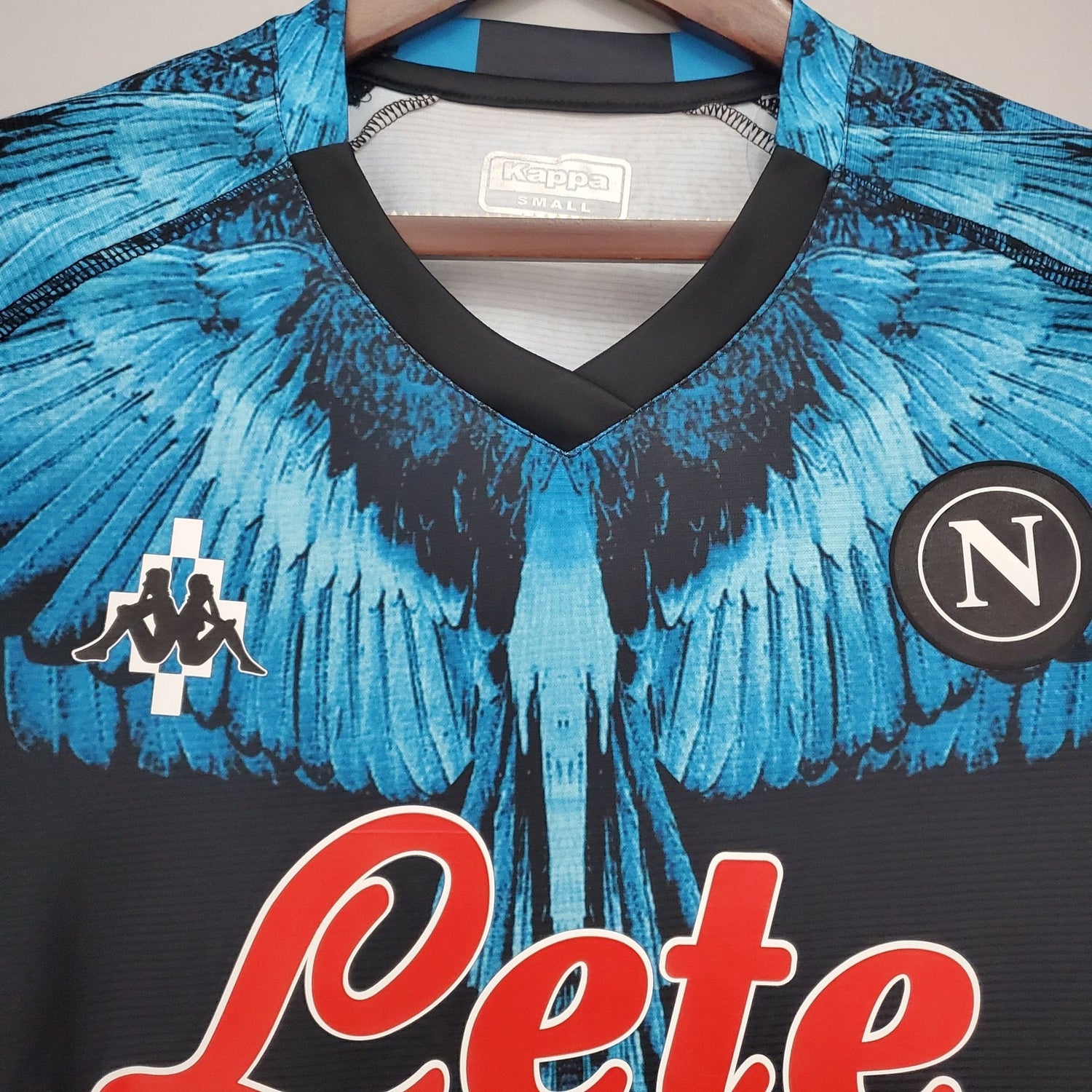 21/22 SSC Napoli kit negro azul Kappa × Marcelo Burlon