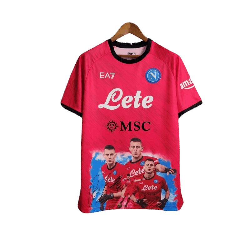 23-24 Napoli Face Game Lozano Kit rojo - Versión para aficionados