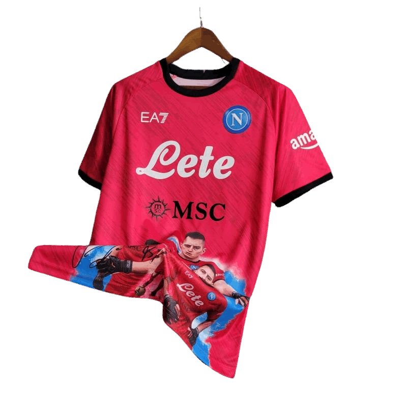 23-24 Napoli Face Game Lozano Kit rojo - Versión para aficionados