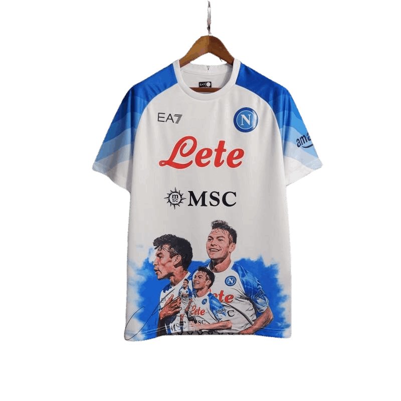 23-24 Napoli Face Game Lozano Kit blanco - Versión para aficionados