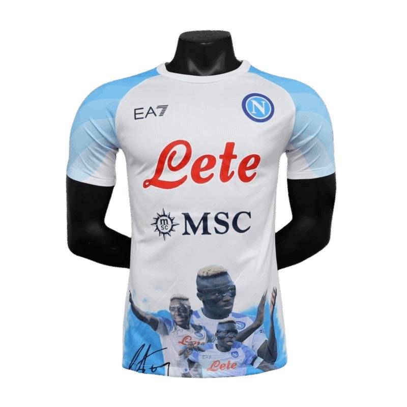 Maillot de champion Napoli Face Game Victor Osimhen 23-24 - Version joueur