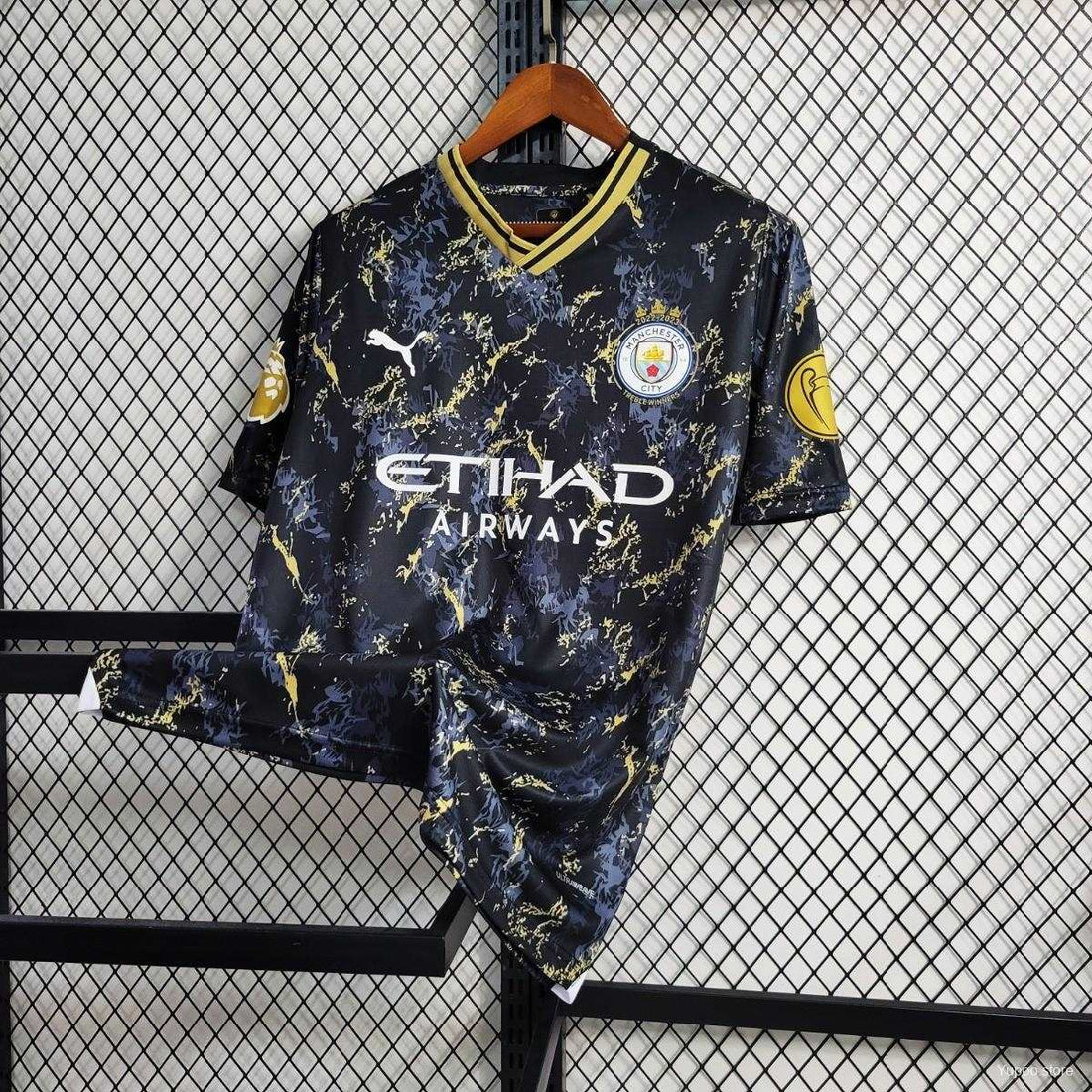 Maillot Manchester City Black Gold Special Edition 23/24 - Version supporter 