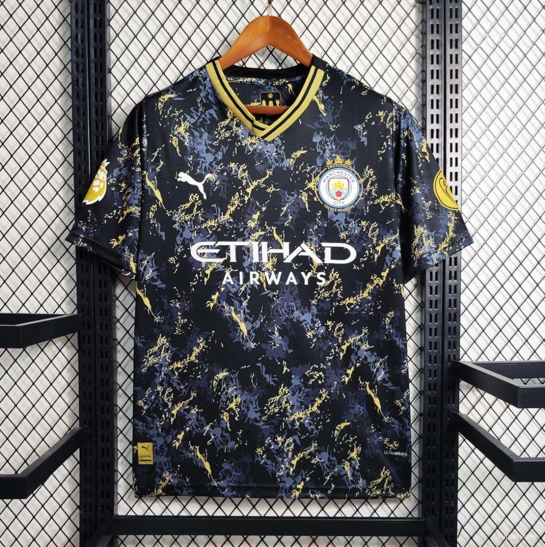 Maillot Manchester City Black Gold Special Edition 23/24 - Version supporter 