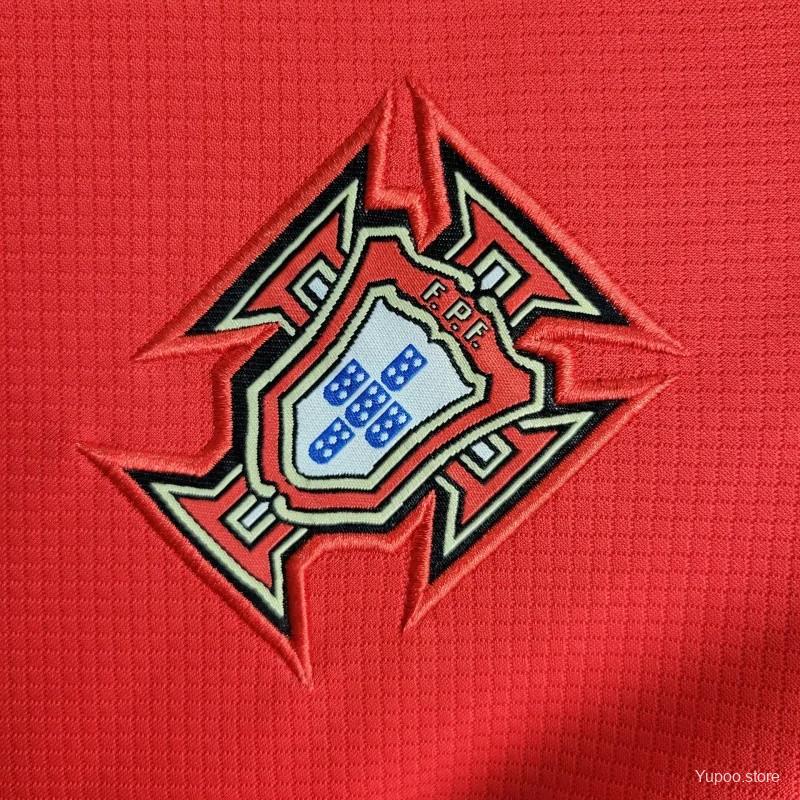 Camiseta local de Portugal para la Eurocopa 2024 para mujer (versión para aficionados)