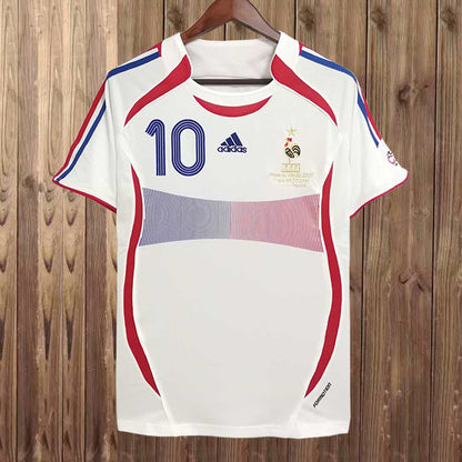 Camiseta de visitante de FRANCIA 2006, Maillot Francia 2006 Extérieur 