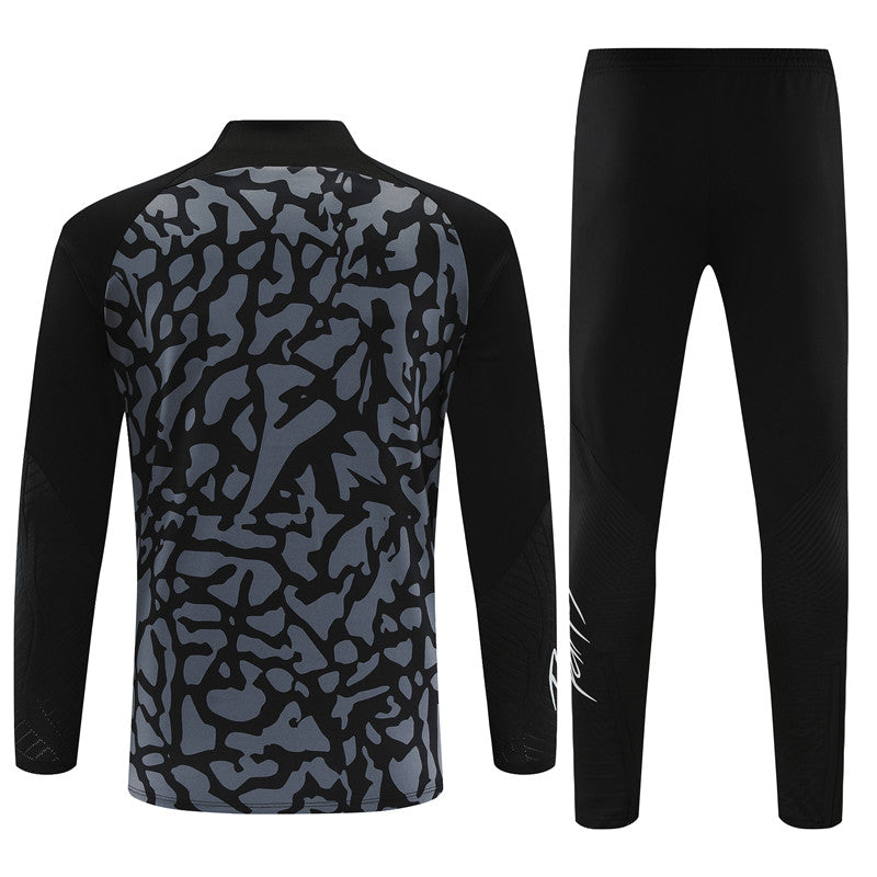 PSG 23-24 | Gray Black Camouflage Style | Tracksuit