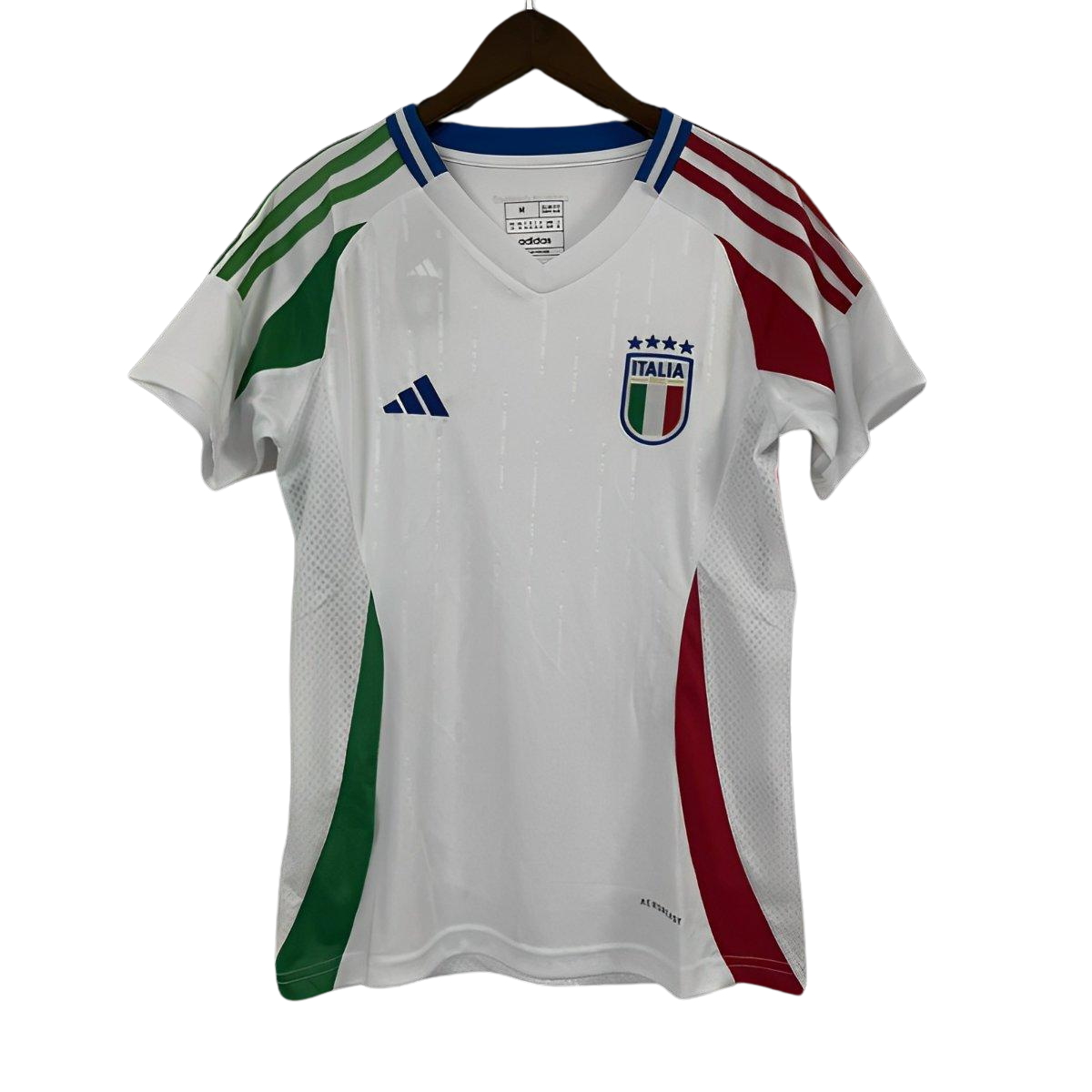 Camiseta de visitante de Italia para la Eurocopa 2024 para mujer (versión para aficionados)