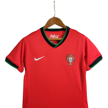 Camiseta local de Portugal para la Eurocopa 2024 para mujer (versión para aficionados)