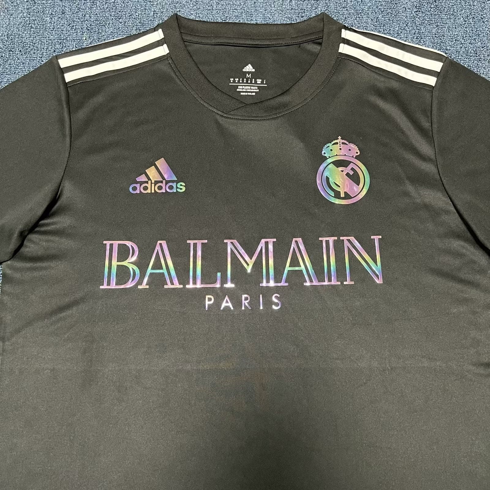 Real Madrid x Balmain Black Shirt