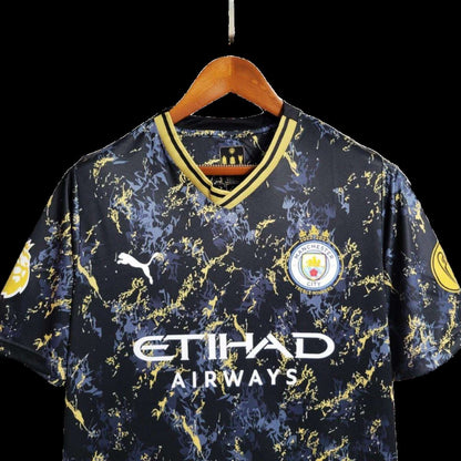 2023/2024 Manchester City Black Gold Special Edition kit - Fan version