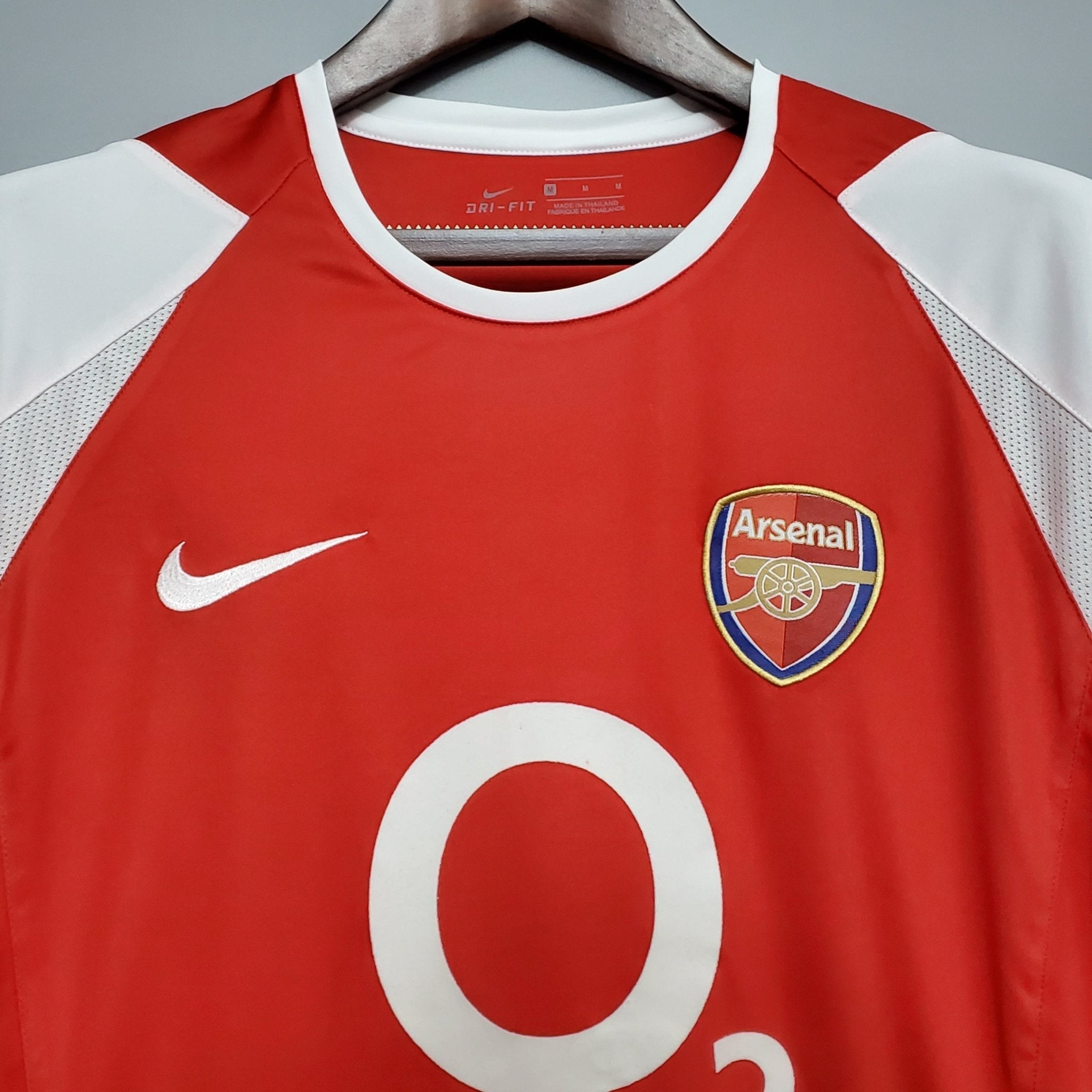 Camiseta retro de local del Arsenal 2002-2004 