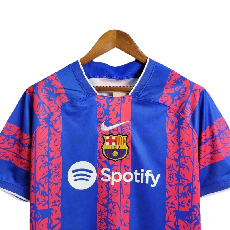 Kit de entrenamiento azul del Barcelona 23-24 - Versión para aficionados