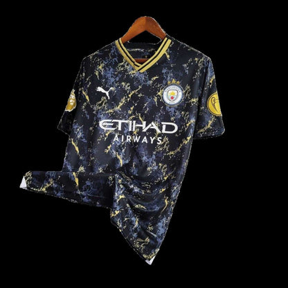 2023/2024 Manchester City Black Gold Special Edition kit - Fan version