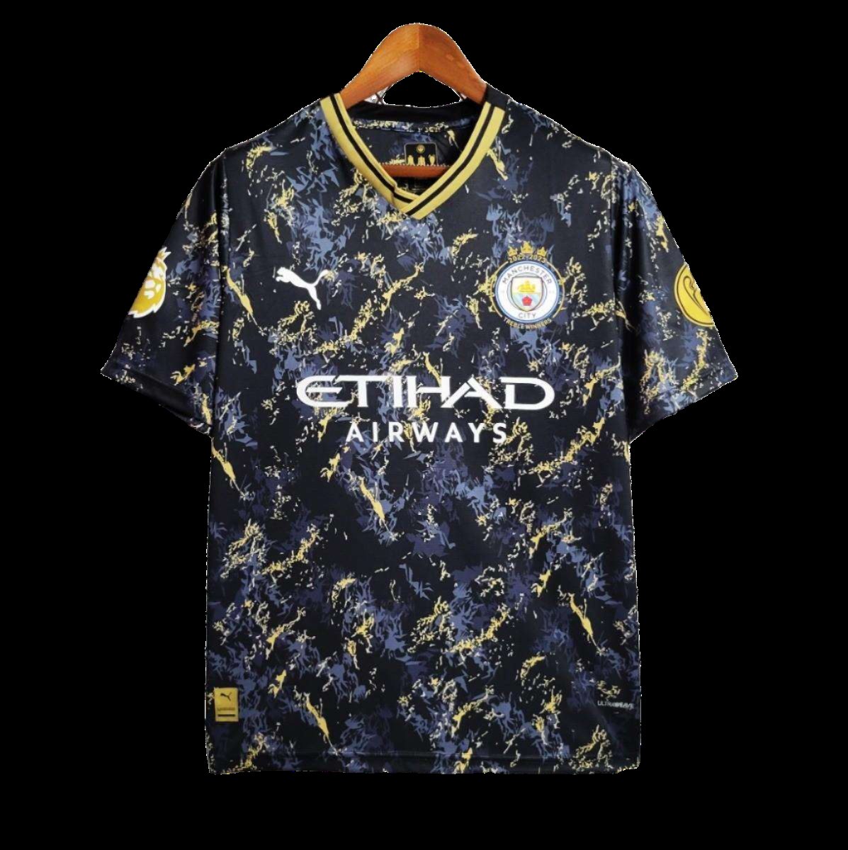 2023/2024 Manchester City Black Gold Special Edition kit - Fan version