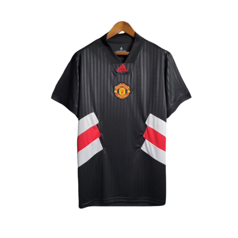 23/24 Manchester United Black Icon Embroidery Logo - Fan version