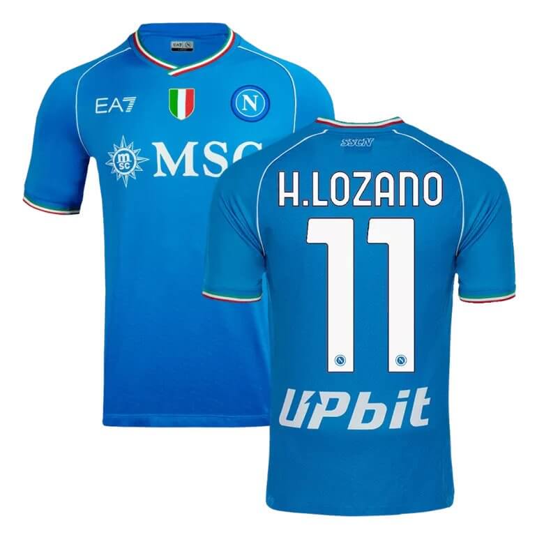 Camiseta de fútbol auténtica de local del Napoli 2023/24 H.LOZANO 11