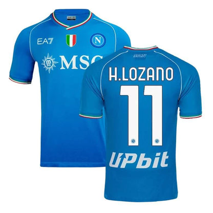 Maillot de football authentique domicile H.LOZANO 11 Napoli 2023/24