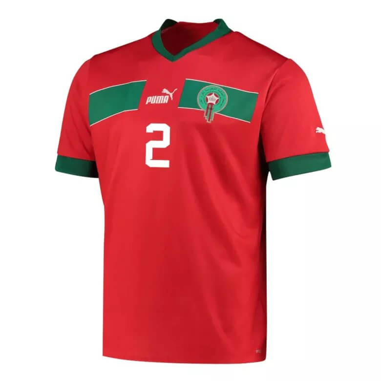 Maillot domicile Maroc HAKIMI 2 Coupe du monde 2022