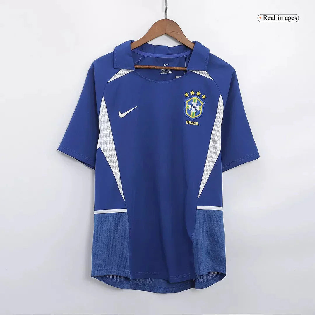 Camiseta retro de visitante de Brasil 2002